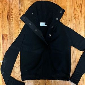 Michael Stars Black Cowl Neck Sweater